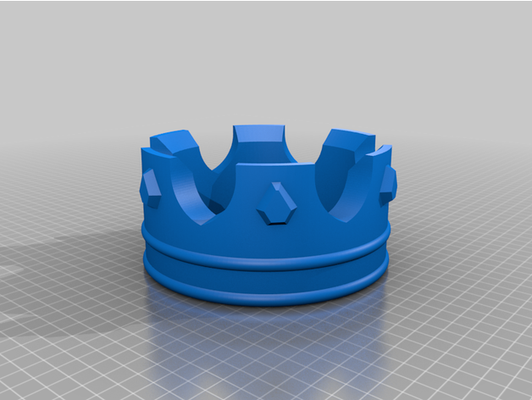 couronne sphère titulaire soutien by coffeetimedesigns balle cristal afficher roi reine royal supporter 3d print model - Mito3D