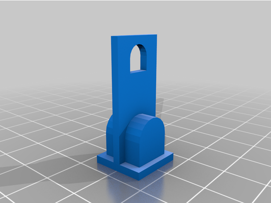 haken schiene vorhang by olivier 3d print model - Mito3D