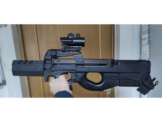 airsoft schalldämpfer p90 or by r163 zubehör anhang teile cyma fn sci fi 3d print model - Mito3D