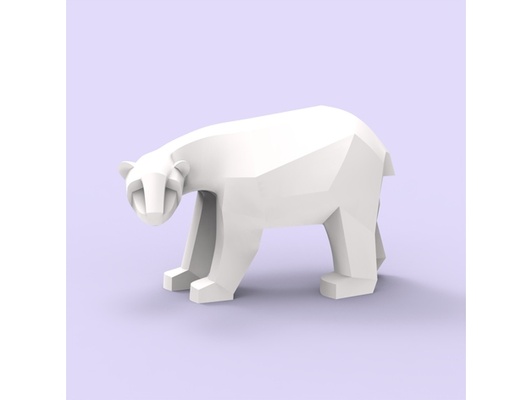 orso poli by dreampaint animale polare scultura 3d print model - Mito3D