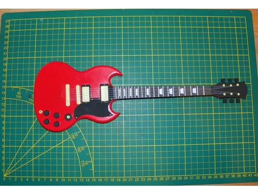 gibson sg mini guitarra modelo by malenapl música musical instrumento 3d print model - Mito3D