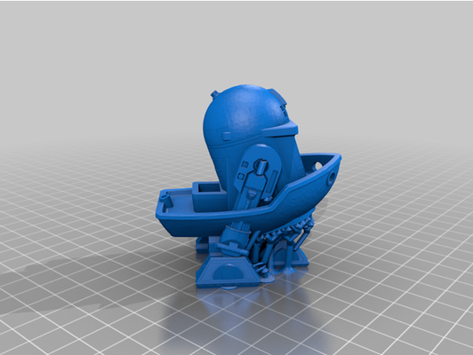 r2dbenchy by arbre 39 ombrage bancal r2d2 3d print model - Mito3D