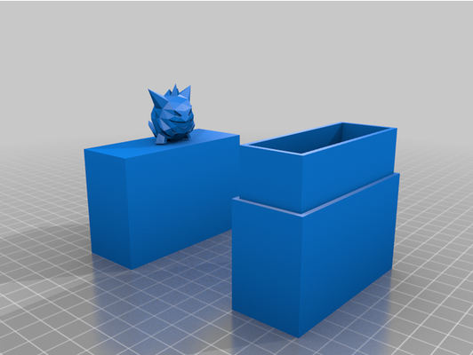 gengar cubierta caja pokemon by entoncesnintendochicos 3d print model - Mito3D