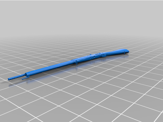 lebel rifle by 3dallaround 3d print model - Mito3D