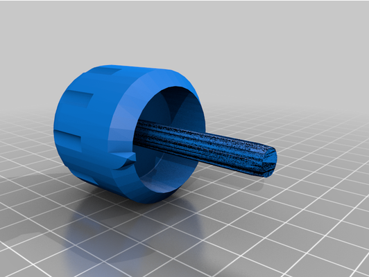 underfloor heating knob by ksutty cap 3d print model - Mito3D