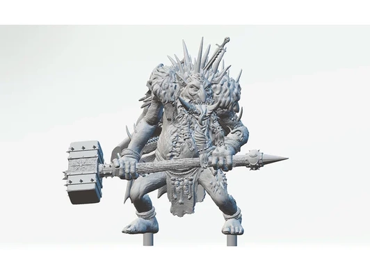 mutato dente invernale troll re by creazioni orribili età of sigmar aos caos miniatura 28mm tavolo throgg dei warhammer 3d print model - Mito3D