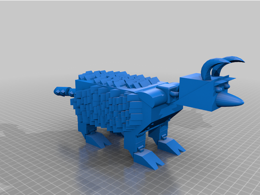 semi articulado cabra by nlj623 animal 3d print model - Mito3D