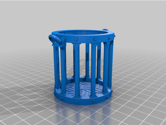 hanging dice jail by senseweeks tray gaming 3d print model - Mito3D