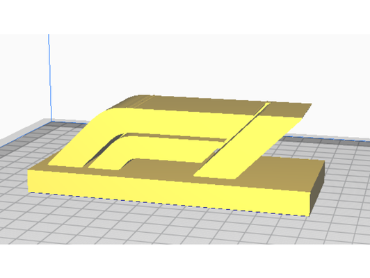 fórmula 1 logotipo plataforma by deus 3d print model - Mito3D