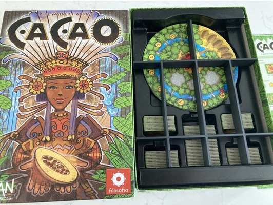 cacao planche jeu boîte insérer by laser noir 3d print model - Mito3D