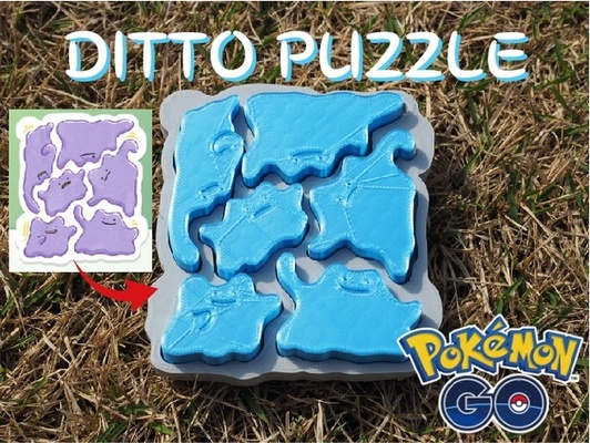 ditto puzzle pok mon go by kenken0851 child toy construction toys fidget spinner pokmon pokemongo pokemons pokemon figures puzzles 3d print model - Mito3D