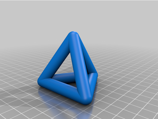 oco regular tetraedro by hsiehty 3d print model - Mito3D