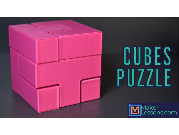 cubi puzzle by maker 3dpuzzles firstprint 3D print model - Mito3D