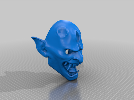 oni mascarar morto by luz uau 3d print model - Mito3D