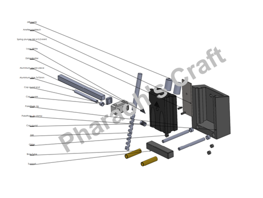 pharaon 39 artisanat poche trou gigue by travail bois 3d print model - Mito3D