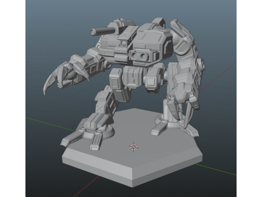 malak omnimech by unrestedguy battletech miniature wargaming 3d print model - Mito3D