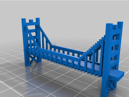 pont san francisco minetest boneuil matours by apdnaq 3d print model - Mito3D