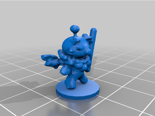 moogle kaktus schwert by abonnieren dnd mini miniatur finale fantasie 3d print model - Mito3D