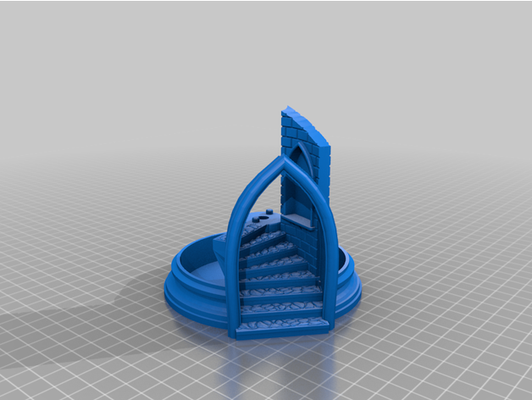 modified dice tower base tray imperial version by yourbuddydinec remix 3d print model - Mito3D