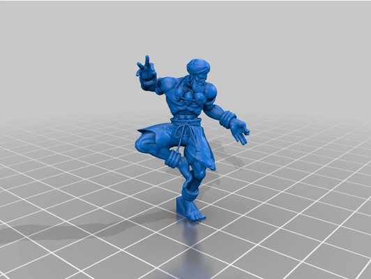 dhalsim sfv by irnkman capcom dövüşçü keşiş sokak video oyun 3d print model - Mito3D