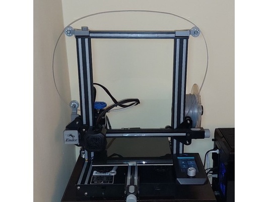 snap-on 2020 rail bearing filament guide ender 3 v2 - 6mm bb printed by crisraz 3d print model - Mito3D