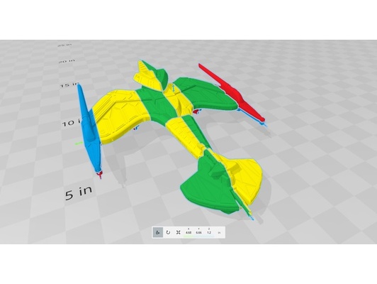 negh 39 var sla 1 2500 escala by jamesb klingon negvar estrella emigrar 3d print model - Mito3D