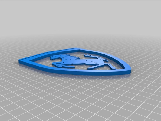 logo ferrari by kosta3105 2d kunst mauer 3d wagen pony enzo formel 1 fpv rennfahrer pferd italienisch lamborghini mustang stolz italien porsche rennen supersportwagen 3d print model - Mito3D