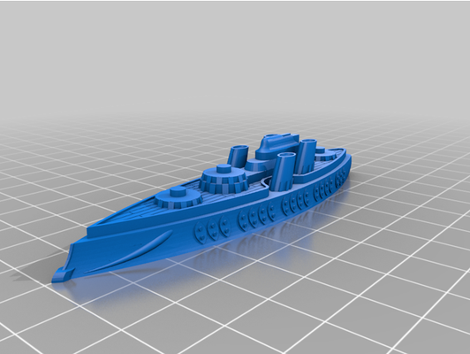 africano coalición crucero batalla by tormenta naval steampunk mesa juego guerra 3d print model - Mito3D