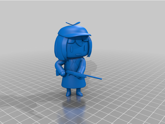 smol ame a gun by luis 108 hololive hololiveen vtuber watson amelia 3d print model - Mito3D