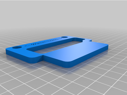 floyd rose modular routing template by andyether diy drill electric guitar bridge luthier luthiery tool 3d print model - Mito3D