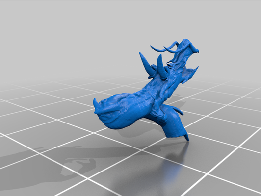 sbadigliando drago by creatore kat arte modello scultura 3d print model - Mito3D