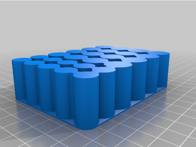 battery holder 16x aa + 10x aaa by jmuffin spiral vase 3D print model - Mito3D