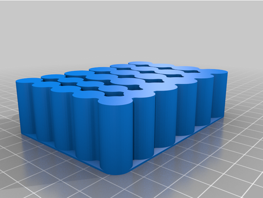 batteria titolare supporto 16x aa + 10x aaa by jmuffin spirale vaso 3d print model - Mito3D