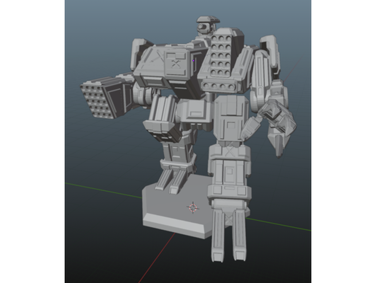 grigori omnimech by chico descansar battletech miniatura juego guerra 3d print model - Mito3D