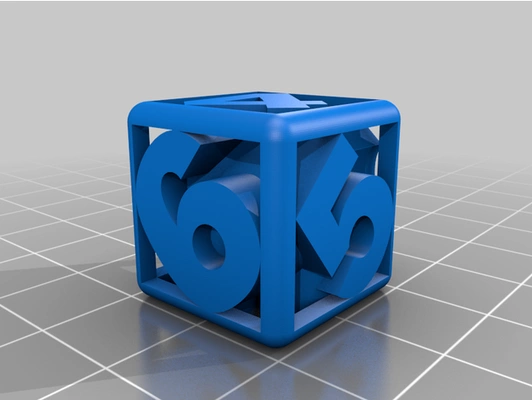 game dice 6 by irusvirus boardgames cube dice6 wrfel wrfel6 3d print model - Mito3D