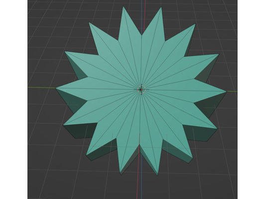 slanted star by typosey 3d print model - Mito3D