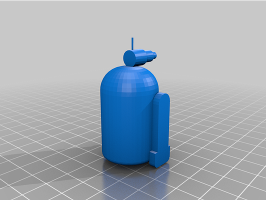 modificato r2d2 by alloro hayes 3d print model - Mito3D