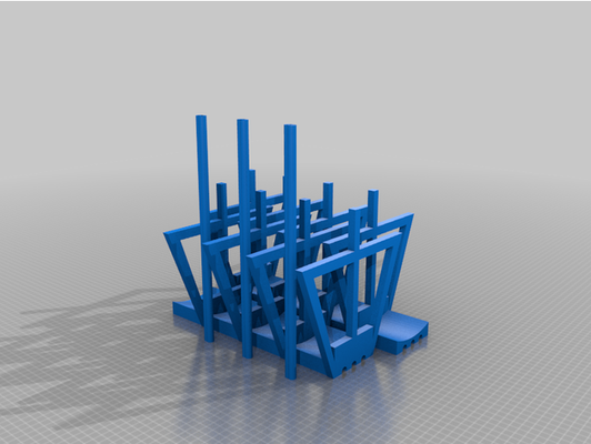 horizontal bobine soutien by triple dimension 3d print model - Mito3D