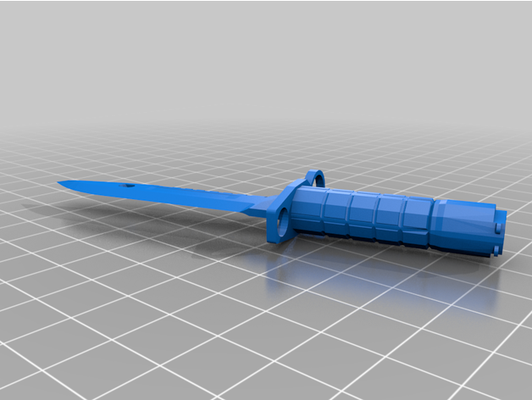 m9 armée baïonnette couteau by courgette 3d print model - Mito3D