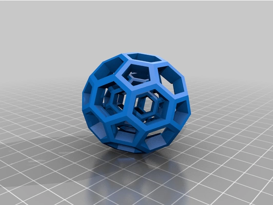 troncato icosaedro by noworries221 palla gatto cattoy cattoyplay cosplay agitarsi giocattolo divertimento matematica arte giocattoli 3d print model - Mito3D