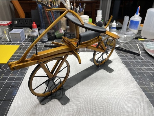 dandy cavallo draisina velocipede by v0g3l bicicletta storico passatempo macchina in funzione 3d print model - Mito3D