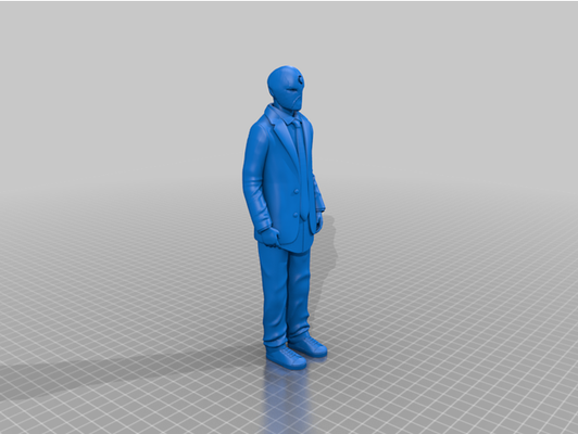 mr chevalier masque figure by film 3d print model - Mito3D