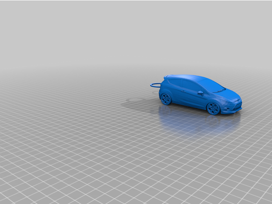 ford fiesta keychain by harndrup3 asdfghj car 3d print model - Mito3D