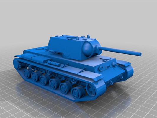 kv 1 by studiogamescz armure soviétique fort guerre ww2 réservoir 3d print model - Mito3D