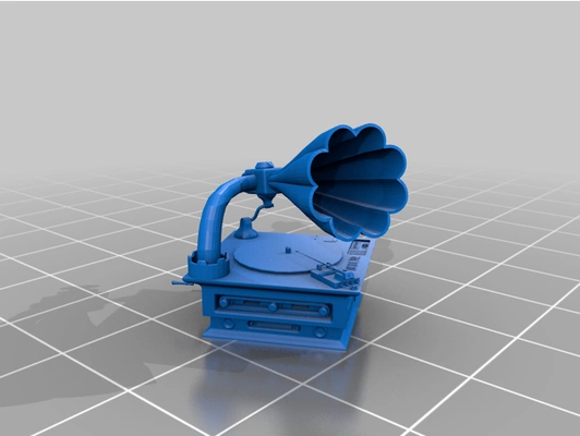 antiquität jahrgang vinyl aufzeichnung spieler by zucchini 3d print model - Mito3D