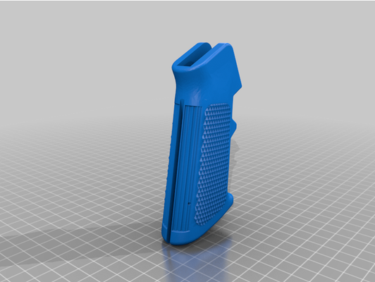 a2 grip removable featureless fin by onlyhereforthefiles ar15 3d print model - Mito3D