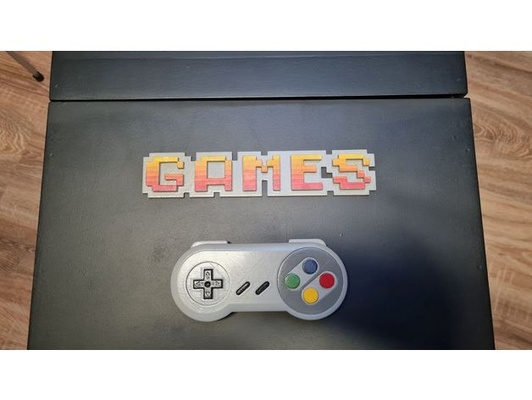 retro jogos placa by sotillo videogames cantar 3d print model - Mito3D