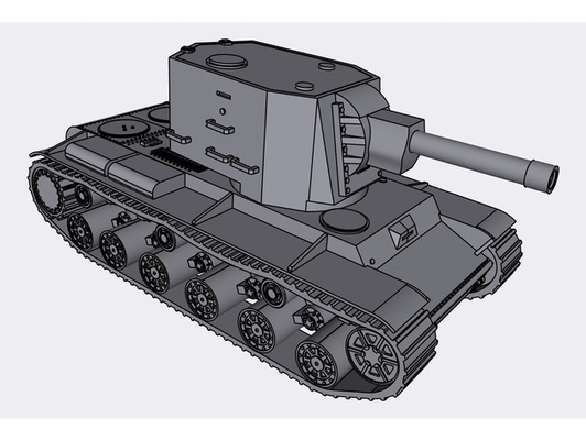 kv 2 panzer by mo2405 15mm rahmen 28mm bolzen aktion flammen of krieg miniatur tischplatte gaming kriegs spiele wargaming welt ww2 wwii 3d print model - Mito3D