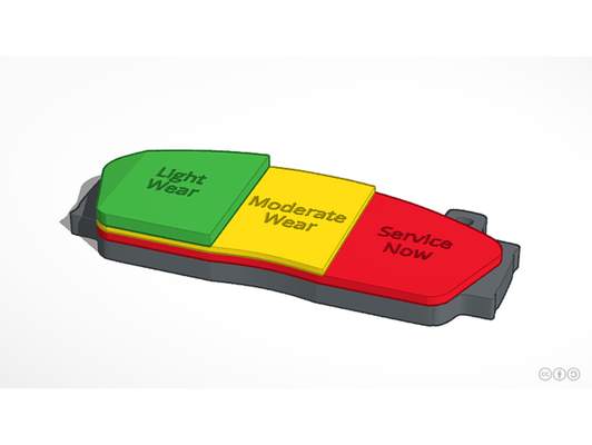 car disc pad brake model by ccmake ngss ccss brakepad discbrake 3d print model - Mito3D