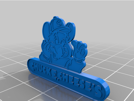 mandril queijo placa by ax s logotipo nostalgia vintage 3d print model - Mito3D